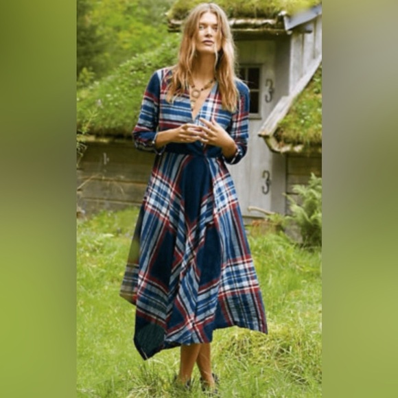 L12. Anthropologie Isabella Sinclair Asymmetrical A-line Sundress - Picture 1 of 3